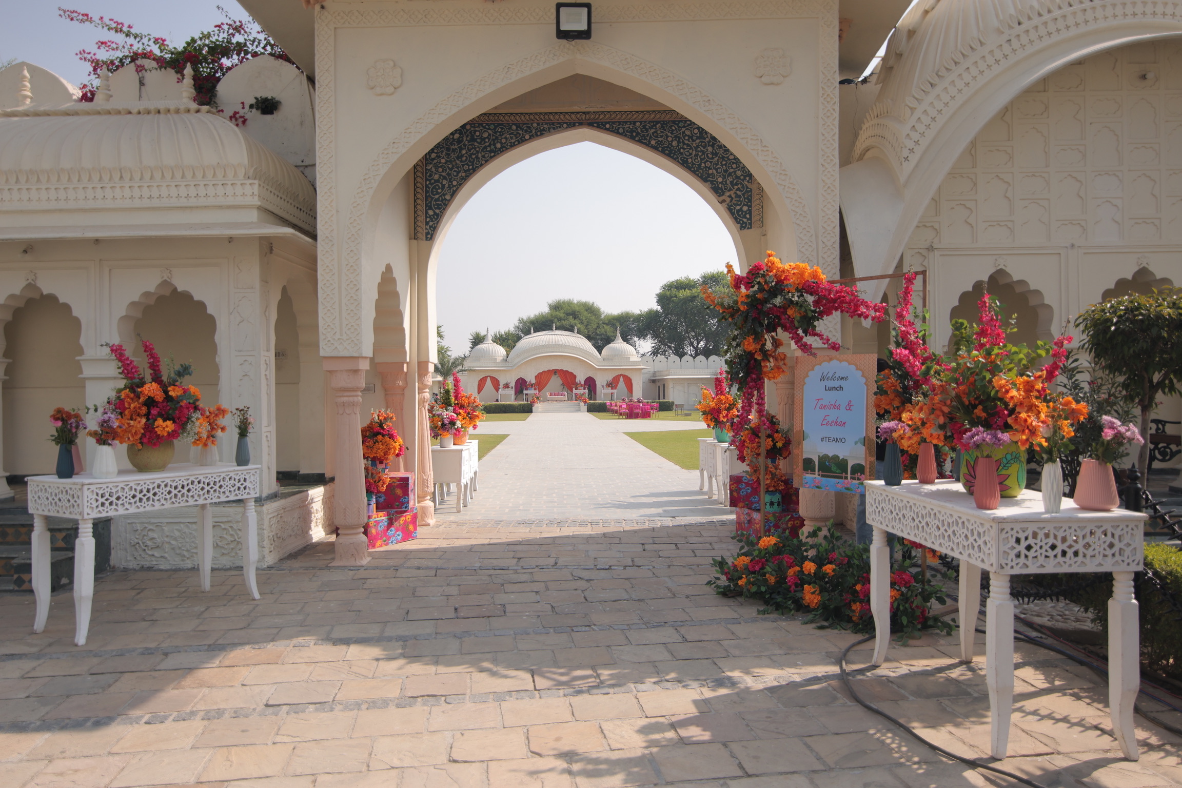 Orange and Fuchsia Theme Decor